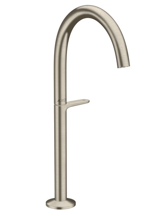 AXOR-HG-AXOR-One-Waschtischmischer-Select-260-fuer-Waschschuesseln-mit-Push-Open-Ablaufgarnitur-Brushed-Nickel-48030820 gallery number 1